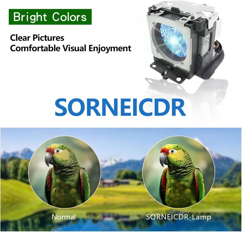 SORNEICDR مصباح بديل لجهاز العرض POA-LMP111/610-333-9740/POA-LMP121 متوافق مع Sanyo PLC-XU105 XU111 XU101 XU115 WU3800 WXU30 XU106 XU116 PLC-XE50 PLC-XK450 PLC-XL50 PLC-XL51 PLC-XL51A - Image 3